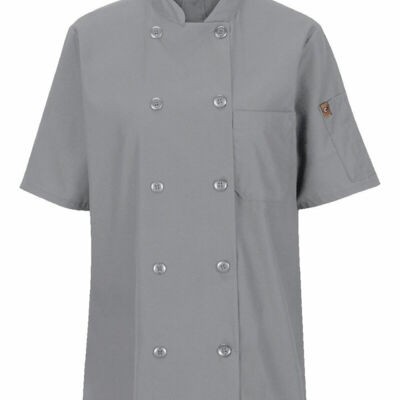Women's Mimix™ Short Sleeve Chef Coat with OilBlok Thumbnail
