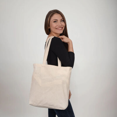 Organic Over-The-Shoulder Cotton Tote Thumbnail