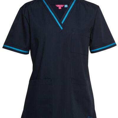 JB's  CONTRAST LADIES SCRUBS TOP Thumbnail