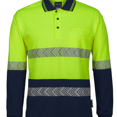 JB's HV L/S SEGMENTED TAPE POLO Thumbnail