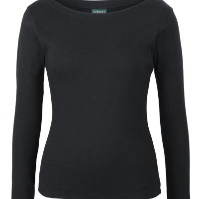 C OF C  LADIES L/S BOAT NECK TEE Thumbnail