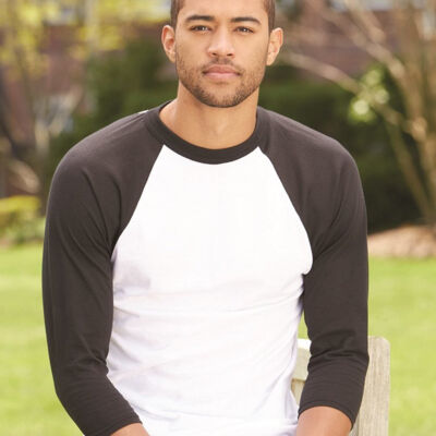 Unisex Three-Quarter Raglan Sleeve Baseball Jersey T-Shirt Thumbnail