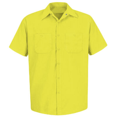 Men's Tall Enhanced Visibility Short Sleeve Work Shirt Thumbnail
