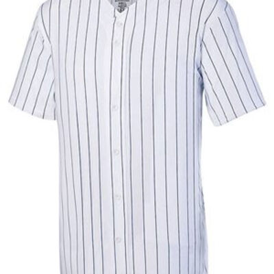 Youth Pinstripe Full Button Baseball Jersey Thumbnail