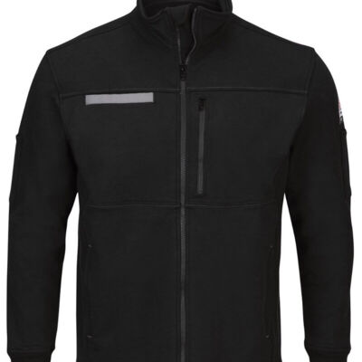 Men's Tall Zip Front Fleece Jacket-Cotton /Spandex Blend Thumbnail