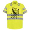 Men's High Visibility Safety Short Sleeve Work Shirt Thumbnail